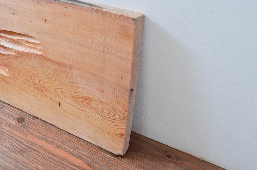 アンティーク建具　特大!!　杉材を贅沢に使った存在感のある二間物の欄間1枚(明かり取り、明り取り)(R-082590)