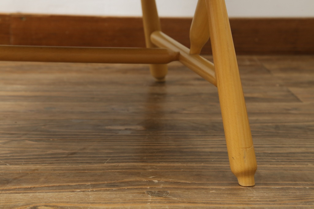 中古　美品　イギリス家具　ERCOL(アーコール)　エバーグリーン　気品のある佇まいが魅力の1人掛けイージーチェア(アームチェア、ラウンジチェア、ソファ、1人掛け、椅子、イス、英国、北欧)(定価約29万円)(R-066170)