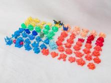昭和レトロ　当時物　BANDAI　バンダイ　SDガンダム　武器　パーツ　ガン消し　まとめて71個セット(GUNDAM、消しゴム、ガシャポン、フィギュア、おもちゃ、オモチャ、玩具)(R-076317)