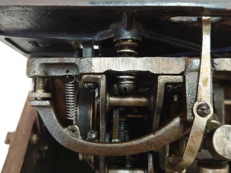 ジャンク品　エジソン　EDISON FIRESIDE PHONOGRAPH　MODEL A　フォノグラフ　蓄音機(ホーン付き、ケース付き、蝋管再生機、MODEL-H 4 MINUTE、トーマス・アルバ・エジソン)(R-076318)
