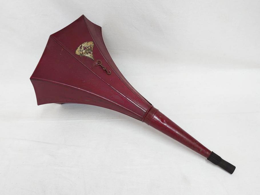 ジャンク品　エジソン　EDISON FIRESIDE PHONOGRAPH　MODEL A　フォノグラフ　蓄音機(ホーン付き、ケース付き、蝋管再生機、MODEL-H 4 MINUTE、トーマス・アルバ・エジソン)(R-076318)