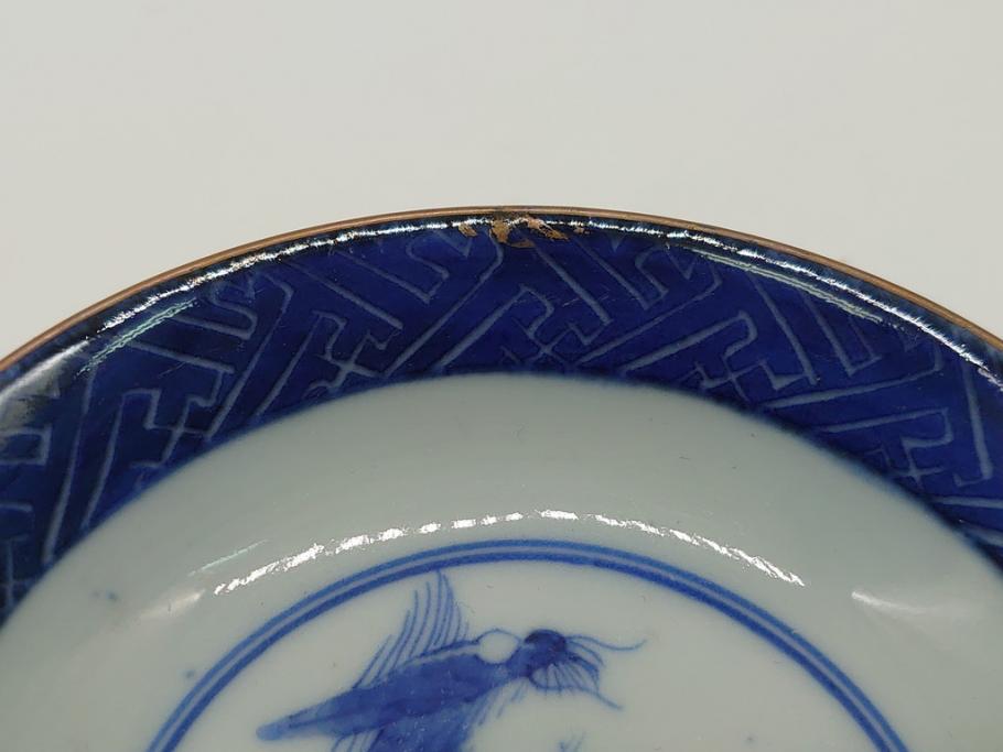 明治期　色絵　麒麟・獅子の図　特別感を演出する彩り豊かな蓋付き茶碗2点セット(蓋碗、和食器)(R-061892)