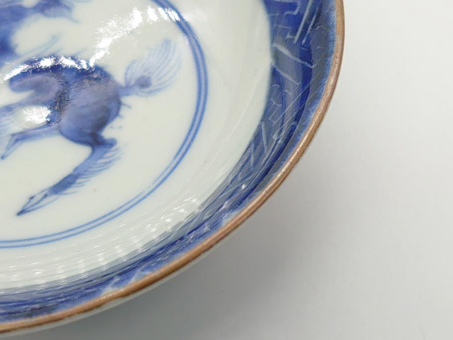 明治期　色絵　麒麟・獅子の図　特別感を演出する彩り豊かな蓋付き茶碗2点セット(蓋碗、和食器)(R-061892)