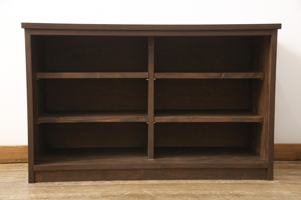 ラフジュ工房オリジナル　古建具リメイク　シンプルなデザインで取り入れやすい収納棚(戸棚、サイドボード、テレビ台)(R-058079)
