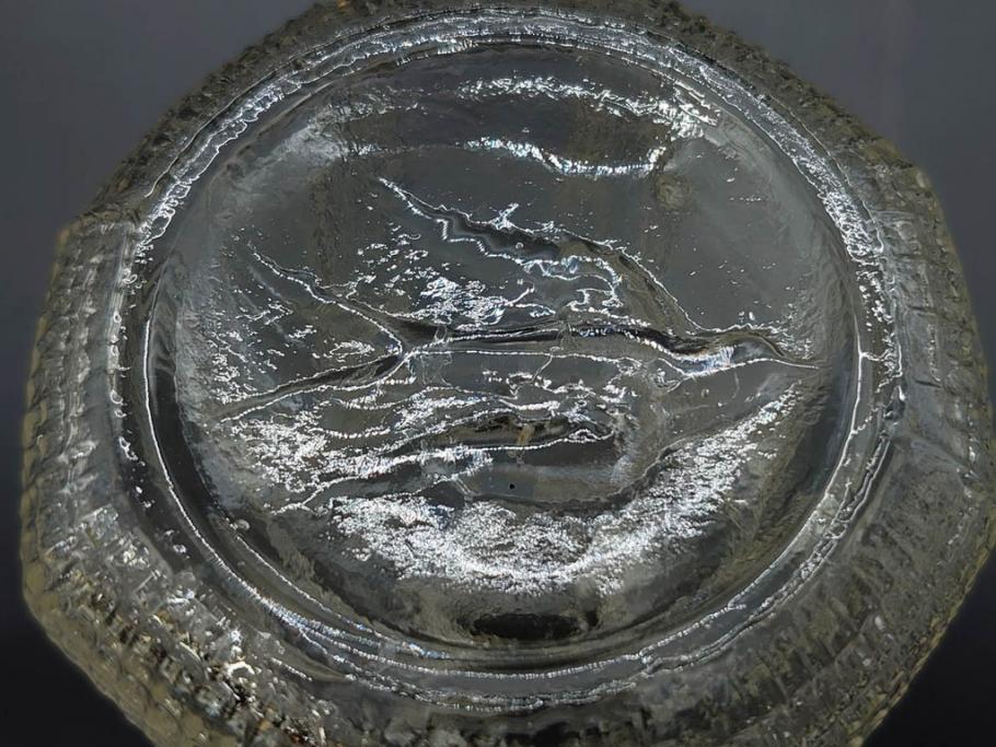 昭和初期　プレスガラス　醤油差し　食卓に彩を添えるガラス瓶5点セット(醤油瓶、しょうゆ差し、調味料入れ、ツバメ、ソース、硝子、和ガラス)(R-082885)