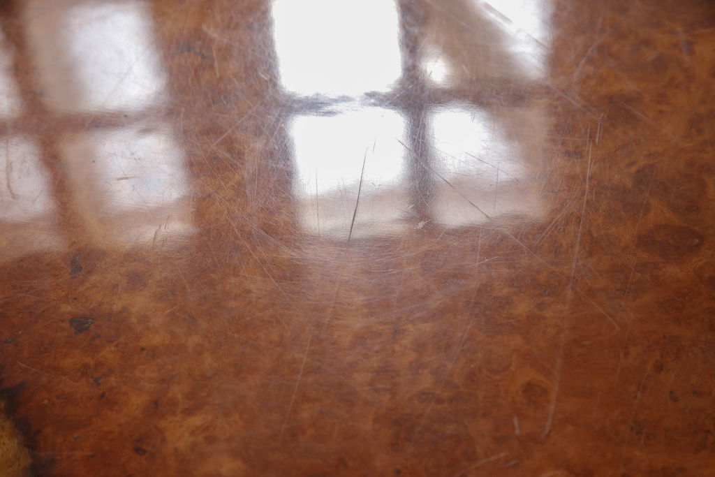 和製ビンテージ　カリン材(花梨材)　迫力ある佇まいが魅力的な座卓(ローテーブル、センターテーブル、ヴィンテージ)(R-053796)