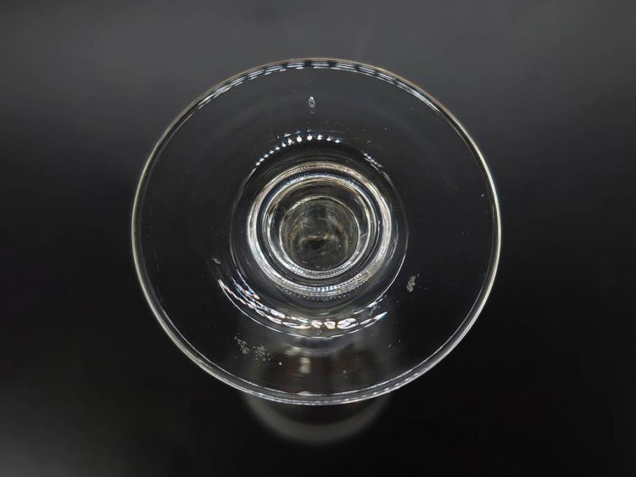 昭和初期　食卓をエレガントに演出するグラス7客セット(リキュール、ショット、酒杯、酒器、硝子、プレスガラス、和ガラス)(R-082886)