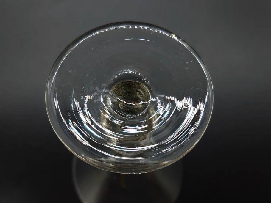 昭和初期　食卓をエレガントに演出するグラス7客セット(リキュール、ショット、酒杯、酒器、硝子、プレスガラス、和ガラス)(R-082886)