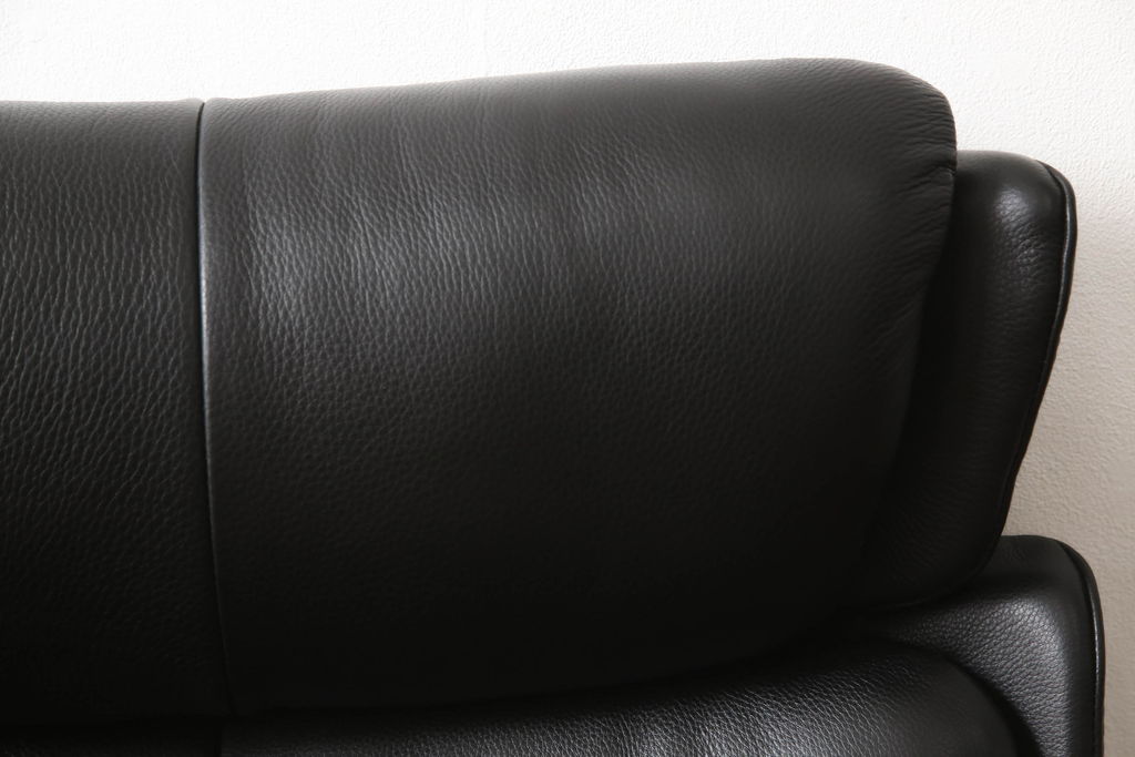 中古　美品　EKORNES(エコーネス)　Stressless Magic(ストレスレス マジック)　シグニチャー　Mサイズ　本革　オットマン付きストレスレスチェア(レザー、リクライニングチェア、一人掛けソファ、1P、アームチェア)(定価約66万円)(R-060138)