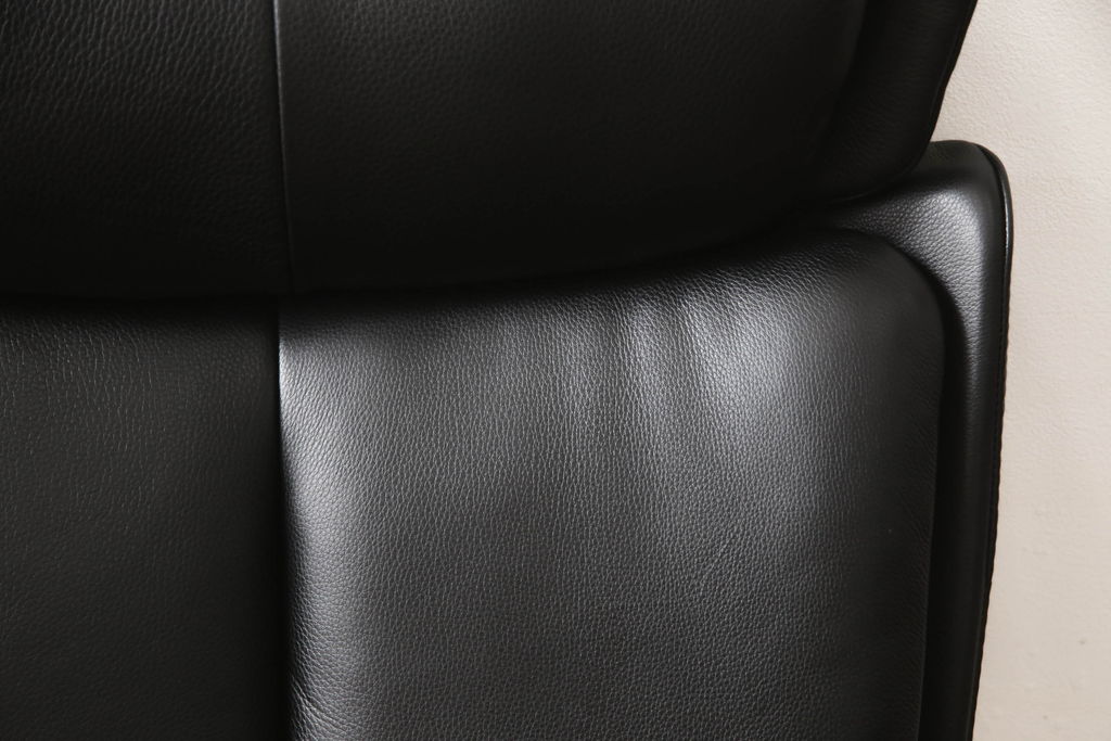 中古　美品　EKORNES(エコーネス)　Stressless Magic(ストレスレス マジック)　シグニチャー　Mサイズ　本革　オットマン付きストレスレスチェア(レザー、リクライニングチェア、一人掛けソファ、1P、アームチェア)(定価約66万円)(R-060138)