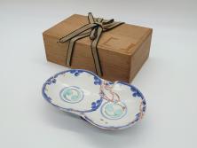 アンティーク雑貨　工芸品　大正昭和初期　俳句　名月や〜　彫刻　上手物!　漆塗り　木製お盆(漆器、トレー、丸盆)(R-043041)