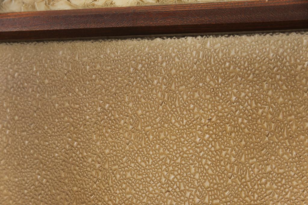 アンティーク建具　特注品　総欅(ケヤキ)材　ケヤキの引き戸は珍しい!!高級ガラス戸2枚セット(引き戸)(R-057484)