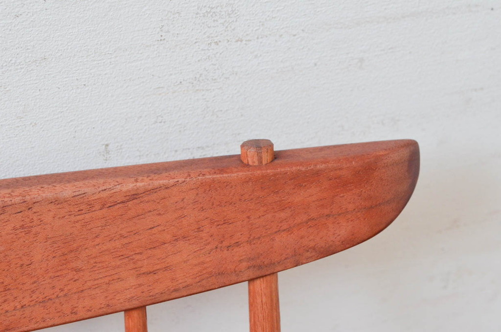 和製ヴィンテージ　小田急ハルク購入　ジョージナカシマ　LOUNGE ARM(ラウンジアーム)　One Arm(ワンアーム、片肘)　CN103　モダンに洗練された右アーム付きラウンジチェア(ジョージ・ナカシマ、アームチェア、イス、椅子、板座チェア、ビンテージ)(R-074175)