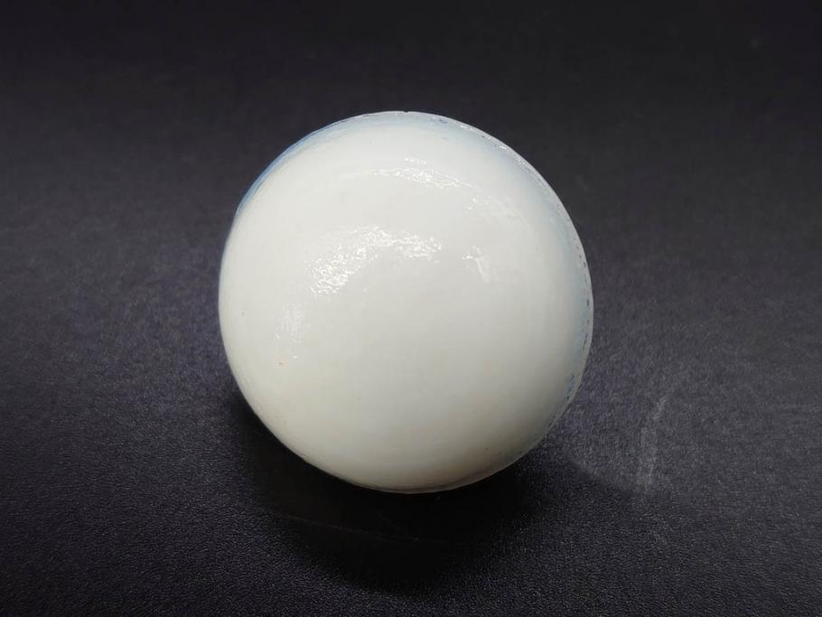 昭和初期　乳白　ガラス　レトロな可愛らしさが魅力の雛徳利3点セット(ひな祭り、雛道具、花、硝子、ガラス)(R-082893)