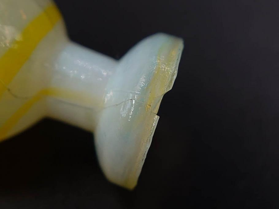 昭和初期　ガラス　マーブル　緻密な造りに目を奪われるミニチュア食器46点セット(コップ、皿、ペロペロ、ままごと、コンポート、カップ、硝子)(R-082894)