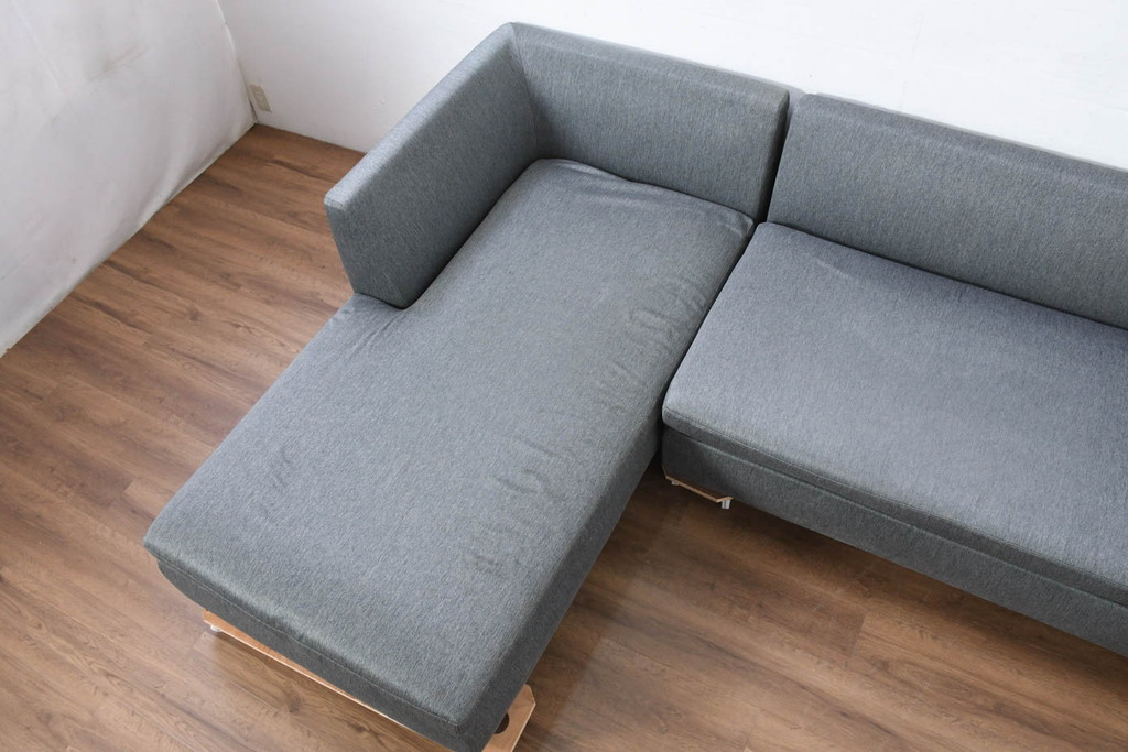 中古　arflex(アルフレックス)　SONA(ソーナ)　DUO(デュオ)　開放感の高いくつろぎを実感できるカウチソファ(3人掛け、3P、三人掛け、2人掛けソファ、2PL字ソファ)(定価約110万円)(R-082333)