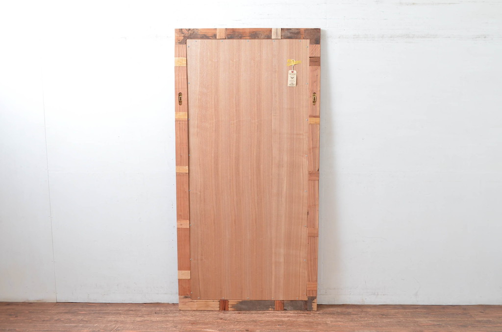 中古　希少な廃番品　ACME Furniture(アクメ ファニチャー)　古材のような風合いが素敵なミラー(姿見、ウォールミラー、壁掛け鏡、店舗什器)(定価約5万円)(R-082589)