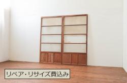 和製アンティーク　和モダンな空間づくりに活躍する万本格子戸(引き戸、障子戸)(R-048125)