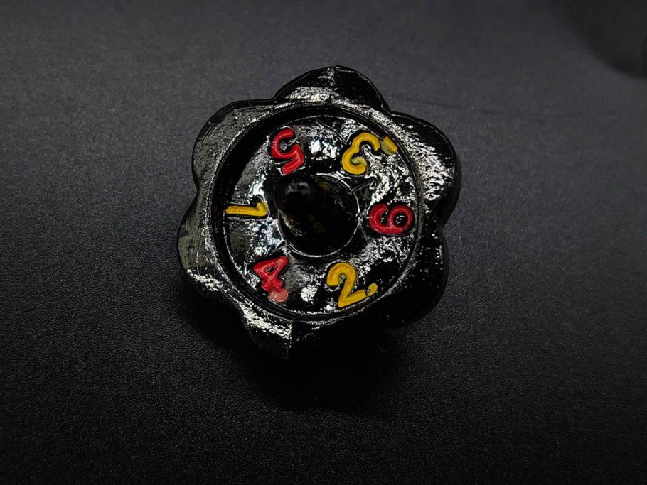 昭和初期　独楽　ガラス　懐かしさが溢れるミニチュアこま21点セット(花型、おもちゃ、玩具、サイコロ、硝子)(R-082895)