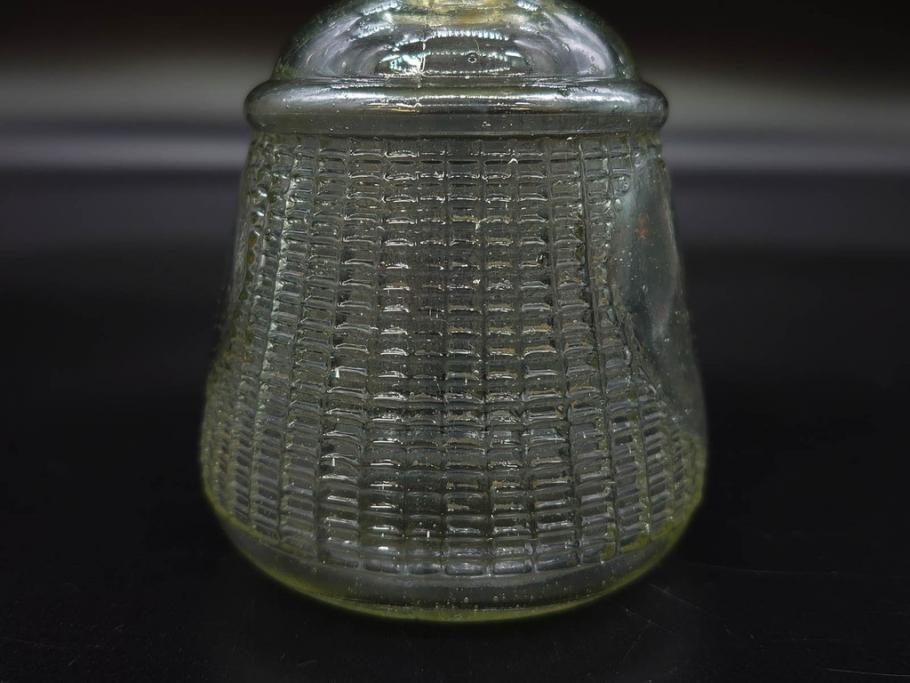 当時物　醤油差し　プレスガラス　時代を重ねた趣あるガラス瓶5点セット(オリンピック、五輪、醤油瓶、しょうゆ差し、調味料入れ、ソース、硝子、和ガラス)(R-082896)