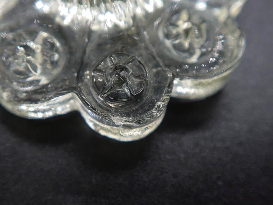大正〜昭和初期　ガラス　切子　上品な佇まいのグラス10客セット(花、リキュール、ショット、酒器、酒杯、硝子、和ガラス)(R-082899)