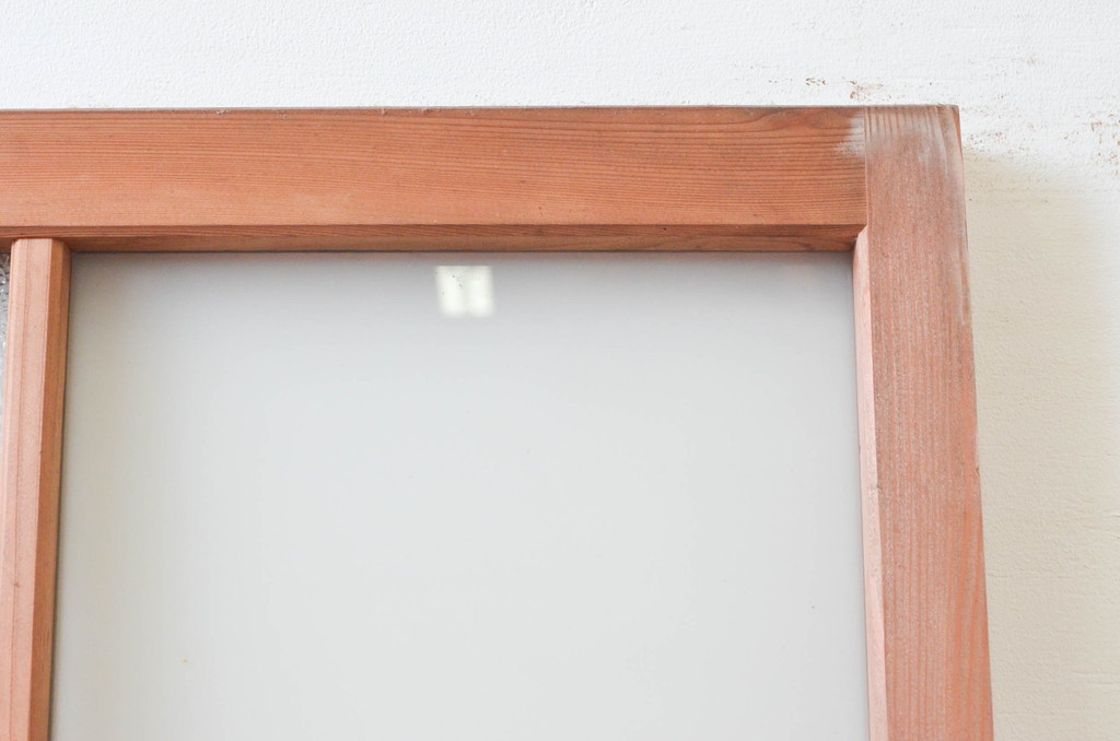 アンティーク建具　どこか懐かしさを感じる幅狭板戸扉1枚(ドア、木製扉)(R-076255)