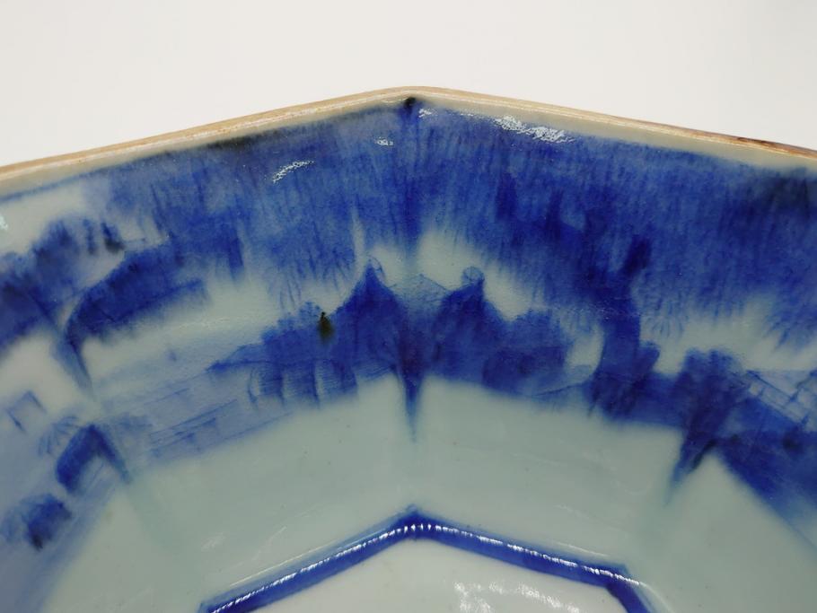 古伊万里染付八角鉢 [p0337]【Old IMARI bowl】 – 青梵ギャラリー