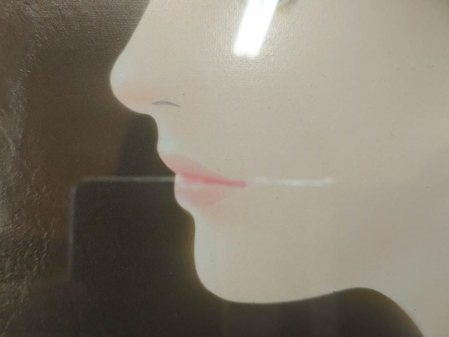 真作　中原脩　「少女」　F6(6号)　絵画(油彩、油絵、人物画、サイン入り、額装、外箱付)(R-082920)