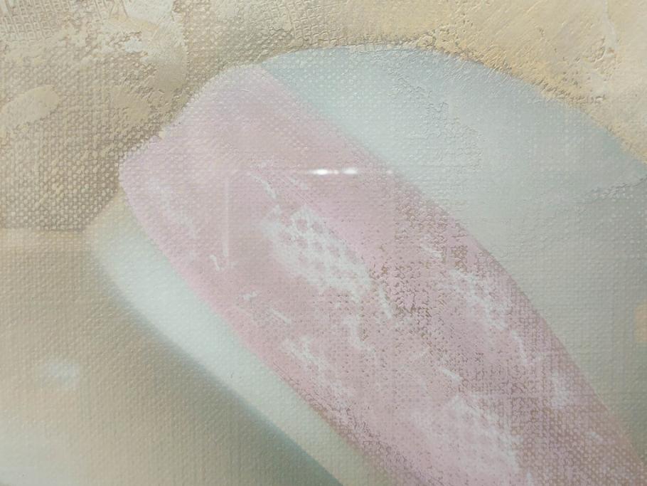 真作　中原脩　「帽子の女」　F8(8号)　絵画(油彩、油絵、人物画、美人画、サイン入り、額装、外箱付)(R-082921)