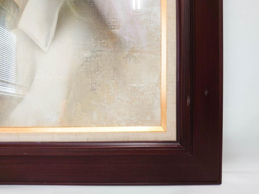 真作　中原脩　「帽子の女」　F8(8号)　絵画(油彩、油絵、人物画、美人画、サイン入り、額装、外箱付)(R-082921)