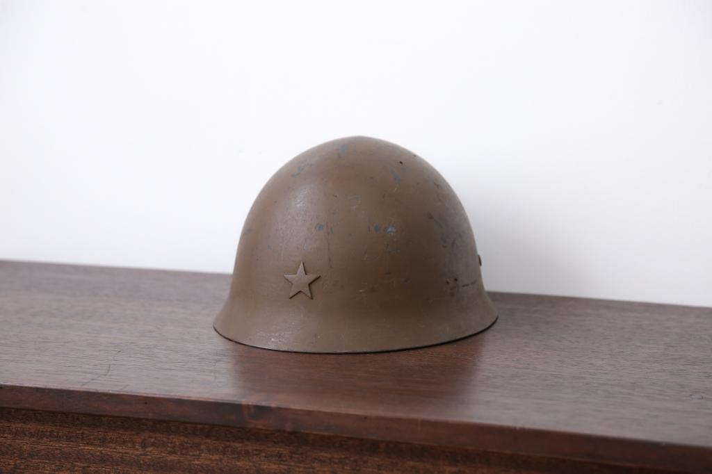 旧日本軍・90式鉄帽当時物(鉄兜・ヘルメット)(R-015282)