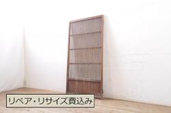 アンティーク建具　木の温かみが感じられるガラス戸1枚(引き戸、建具)(R-054135)