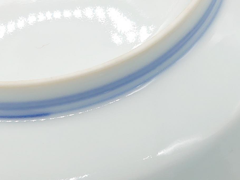 重要無形文化財　十二代 今泉今右衛門　錦　色絵　薔薇文　5.1寸　約15.5cm　大胆に描かれた薔薇の図が食卓のアクセントになる中皿5枚(銘々皿、色鍋島、和食器、五寸一分、共箱付き)(R-063955)
