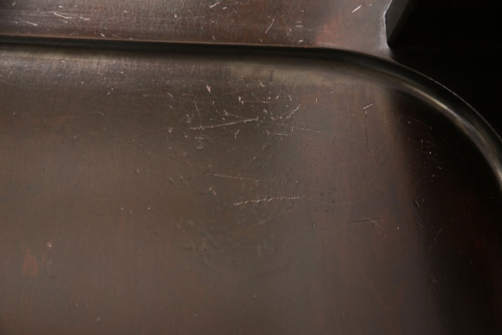 中古　北海道民芸家具　希少な絶版品!　滑らかな木肌が上品な印象を醸し出す高座卓ダイニングセット(ダイニングテーブル、4人掛け、ダイニングチェア4脚、板座チェア、食卓)(R-051680)