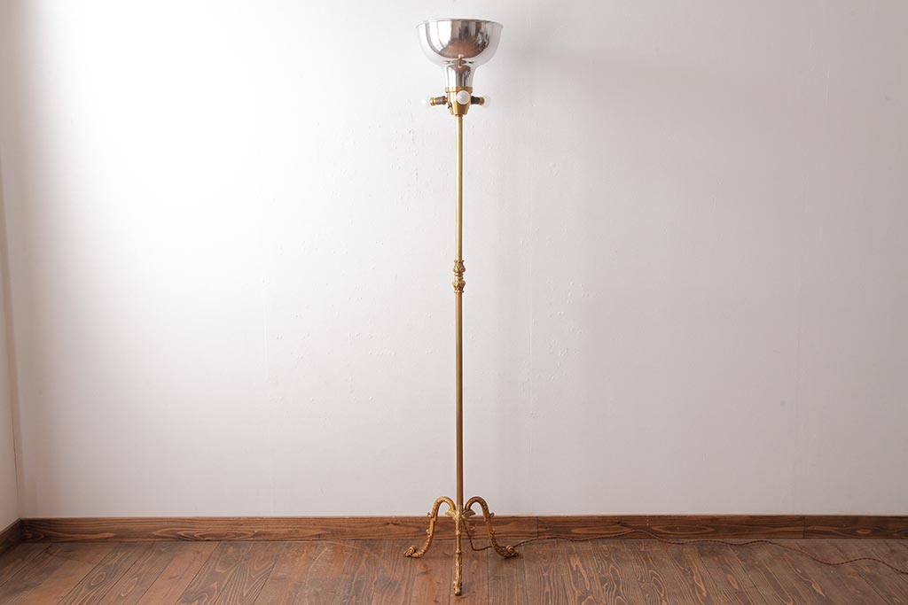 Adesso 4218-22 Collette LED Floor Lamp, Antique Brass - 1