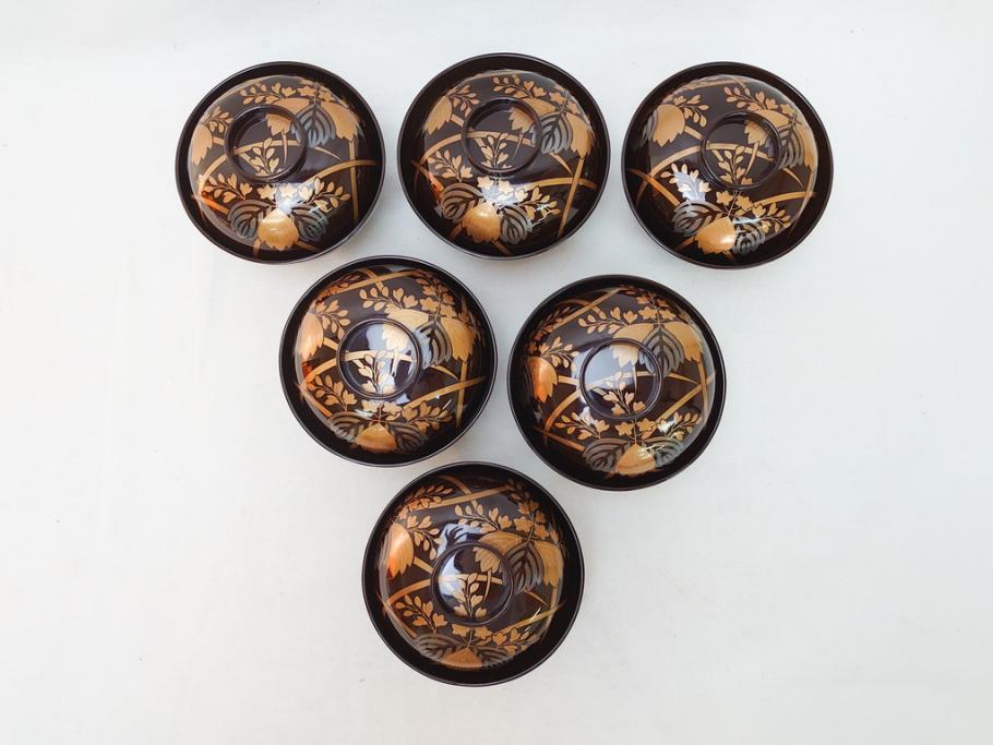 明治〜大正 桐材 金銀蒔絵 輪島塗り 木製漆器 漆器の色合いと蒔絵の
