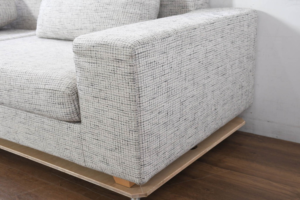 中古　美品!!　HUKLA(フクラ)　REGATO(レガト)　Combination Sofa　自由にアレンジが可能なコンビネーションソファ3点セット(3P、三人掛け、3人掛け、カウチソファ)(定価約70万円)(R-082458)