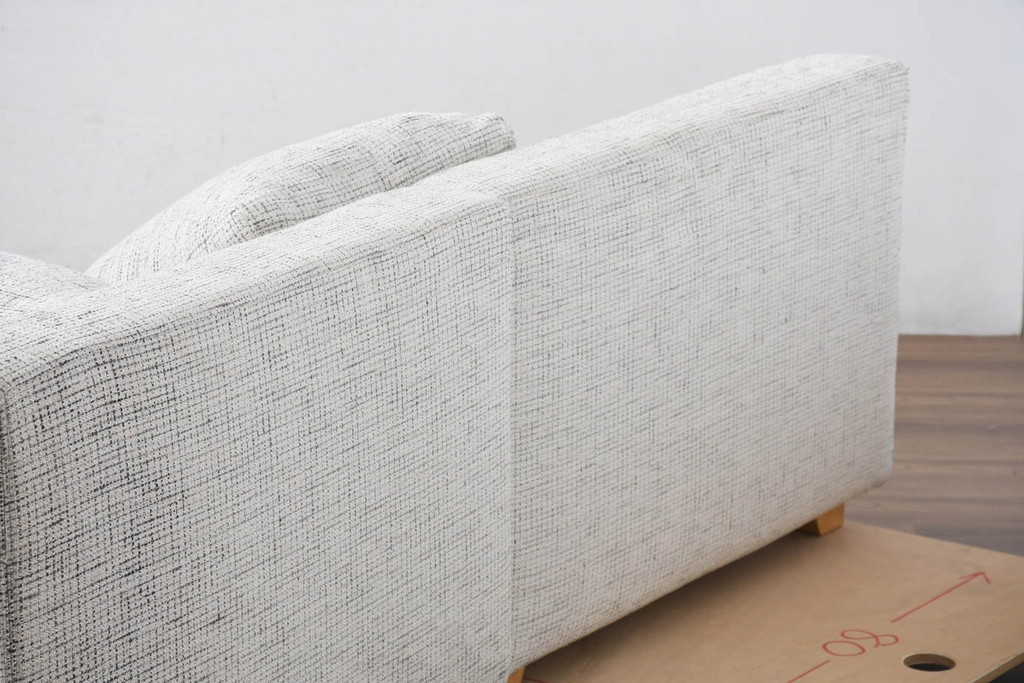 中古　美品!!　HUKLA(フクラ)　REGATO(レガト)　Combination Sofa　自由にアレンジが可能なコンビネーションソファ3点セット(3P、三人掛け、3人掛け、カウチソファ)(定価約70万円)(R-082458)