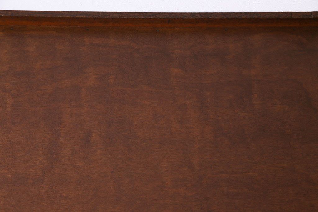 レトロ家具　昭和レトロ　素朴な木の風合いの縁付きデスク(平机、在宅ワーク、在宅用作業台、学習机)