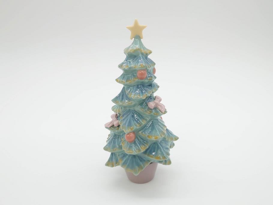 スペイン　リヤドロ　LLADRO　2005 EVENTS CREATION　思い出の丘　クリスマスツリー　優しい色合いと雰囲気が素敵なフィギュリン2点セット(陶器人形、置物、オブジェ、女の子)(R-069866)