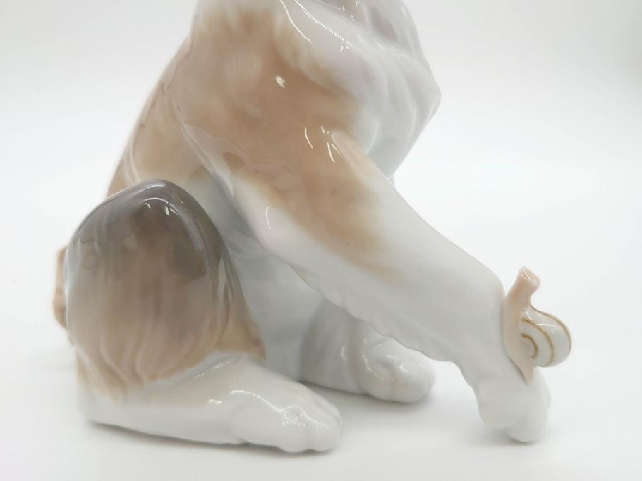 スペイン　リヤドロ　LLADRO　マイフレンド　ニューフレンド　表情豊かで可愛らしいフィギュリン2体(犬、蝶、カタツムリ、陶器人形、置物、オブジェ)(R-069868)