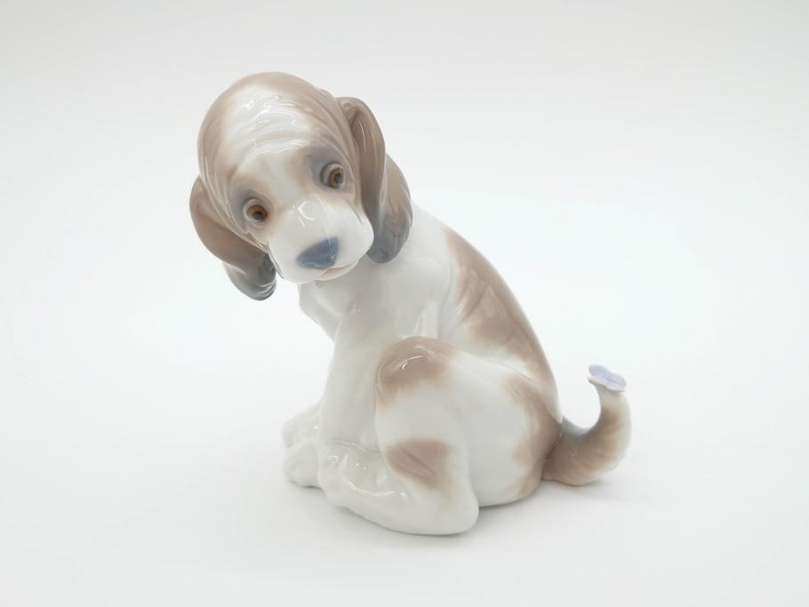 スペイン　リヤドロ　LLADRO　マイフレンド　ニューフレンド　表情豊かで可愛らしいフィギュリン2体(犬、蝶、カタツムリ、陶器人形、置物、オブジェ)(R-069868)