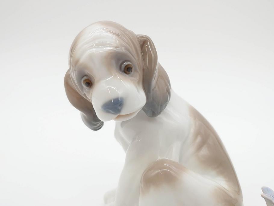 スペイン　リヤドロ　LLADRO　マイフレンド　ニューフレンド　表情豊かで可愛らしいフィギュリン2体(犬、蝶、カタツムリ、陶器人形、置物、オブジェ)(R-069868)