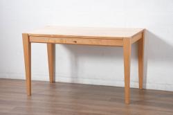 中古　WOOD YOU LIKE COMPANY(ウッドユウライクカンパニー)　FOUR DELTA TAPER DESK(4デルタテーパーデスク)　メープル無垢材　ナチュラルで心地よい木肌のデスク(引き出し付き、机、コンソールデスク、ワークデスク、在宅用、在宅ワーク用)(定価約24万円)(R-082448)