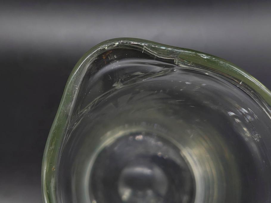 戦前　当時物　アサヒ生ビール　レトロなデザインがおしゃれなグラス4客&ピッチャーセット(ジョッキ、コップ、水差し、ジャグ、ウォーターポット、硝子、ガラス)(R-082933)