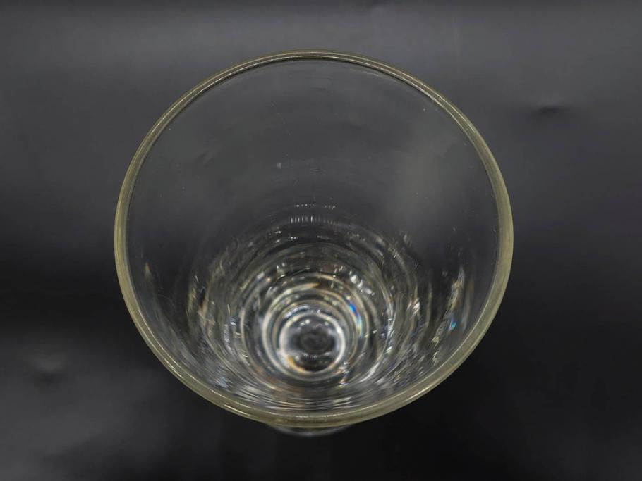 戦前　当時物　アサヒ生ビール　レトロなデザインがおしゃれなグラス4客&ピッチャーセット(ジョッキ、コップ、水差し、ジャグ、ウォーターポット、硝子、ガラス)(R-082933)