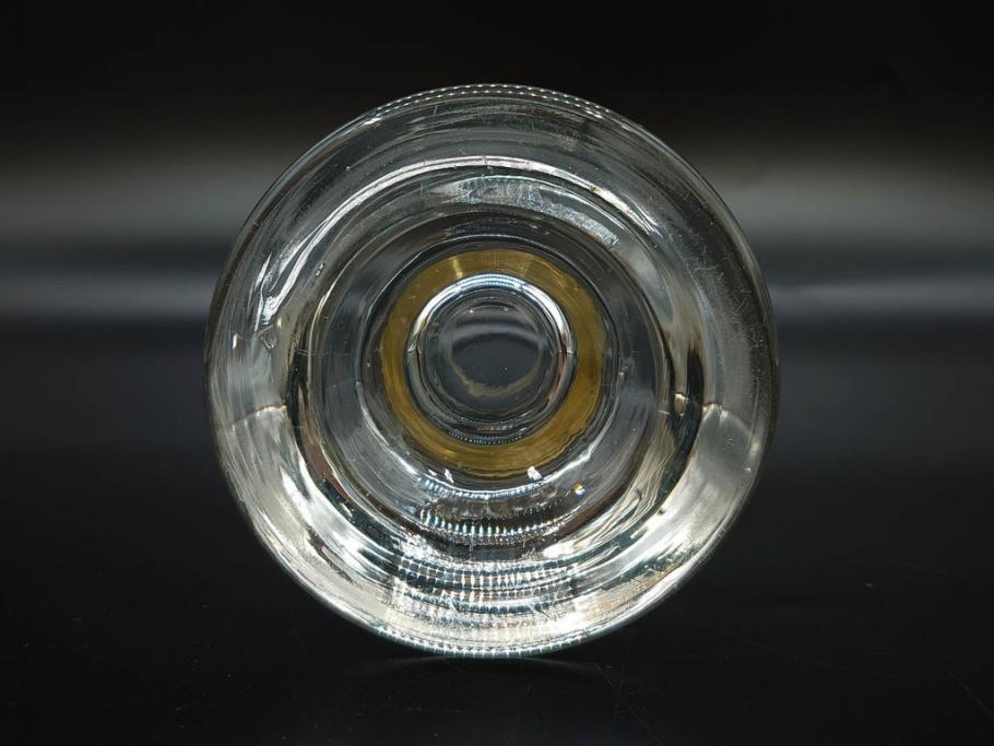 戦前　当時物　アサヒ生ビール　レトロなデザインがおしゃれなグラス4客&ピッチャーセット(ジョッキ、コップ、水差し、ジャグ、ウォーターポット、硝子、ガラス)(R-082933)