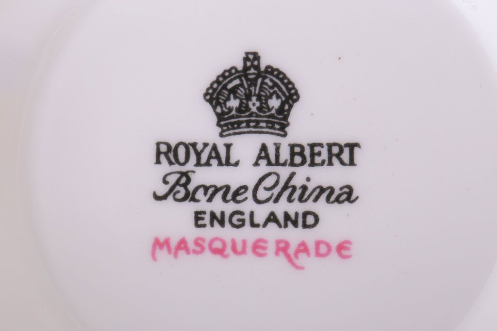 イギリス　Royal Albert(ロイヤルアルバート) MASQUERADE(マスカレード)シリーズ　シュガー・ミルク2点セット(洋食器)
