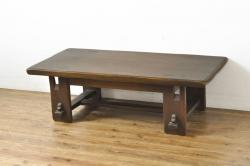 新品　展示品　中古　明るい木の色味が空間を華やかにする美しい津軽塗りの座卓(ローテーブル、リビングテーブル、センターテーブル)(定価約80万円)(R-078193)