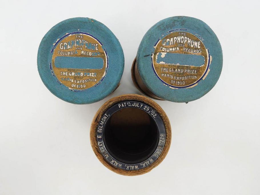 EDISON　エジソン　COLUMBIA　コロムビア　蝋管15点セット(シリンダー、円筒レコード、RECORD、蓄音機用)(R-076723)